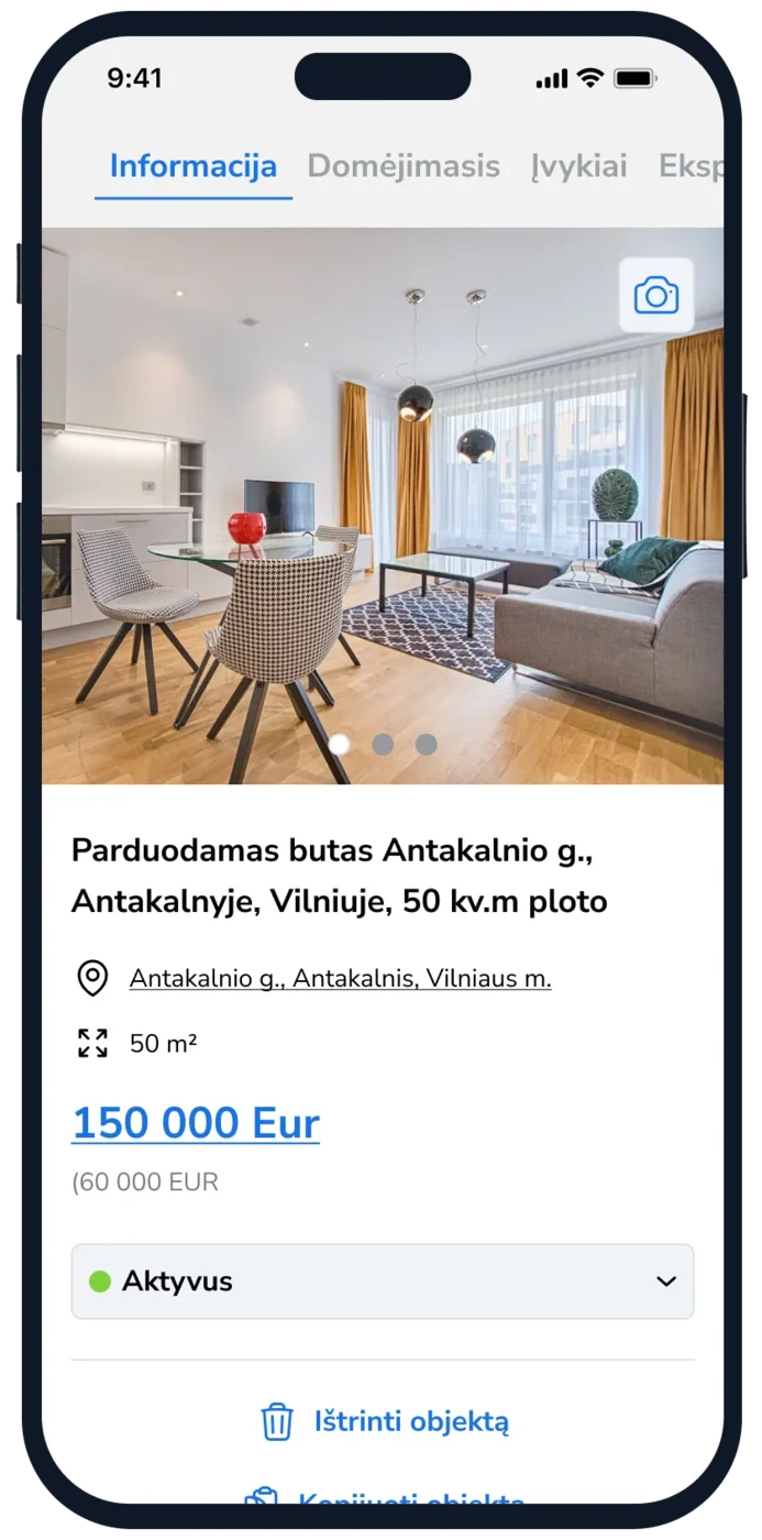 TopBroker mobilioji programėlė NT brokeriams