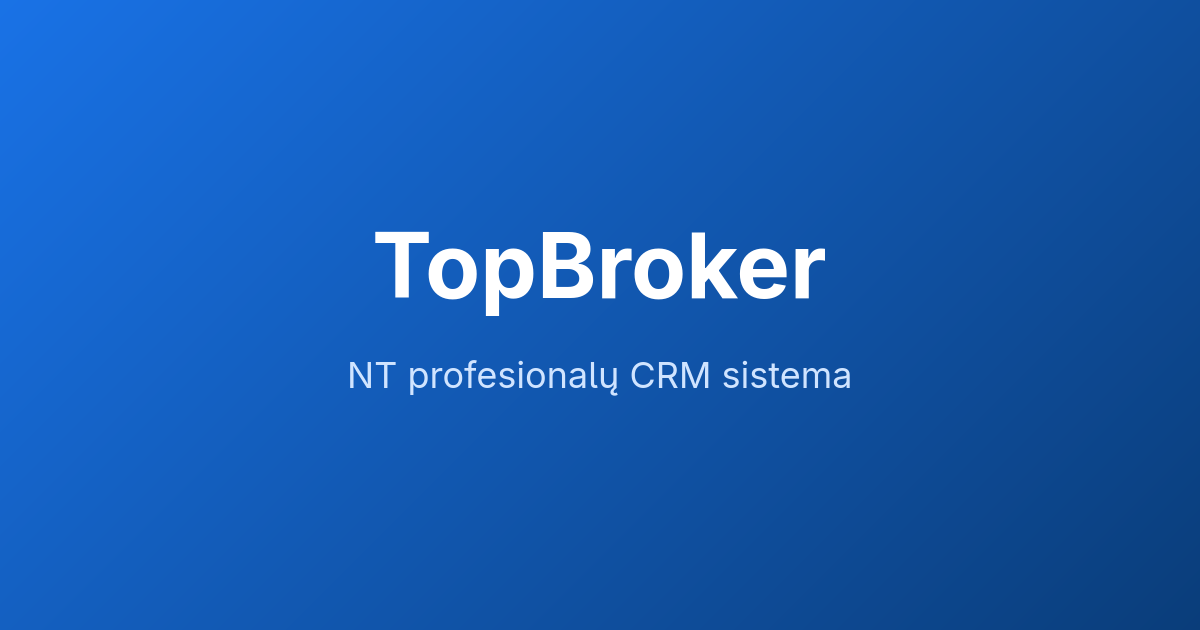 NT CRM Sistema Lietuvoje